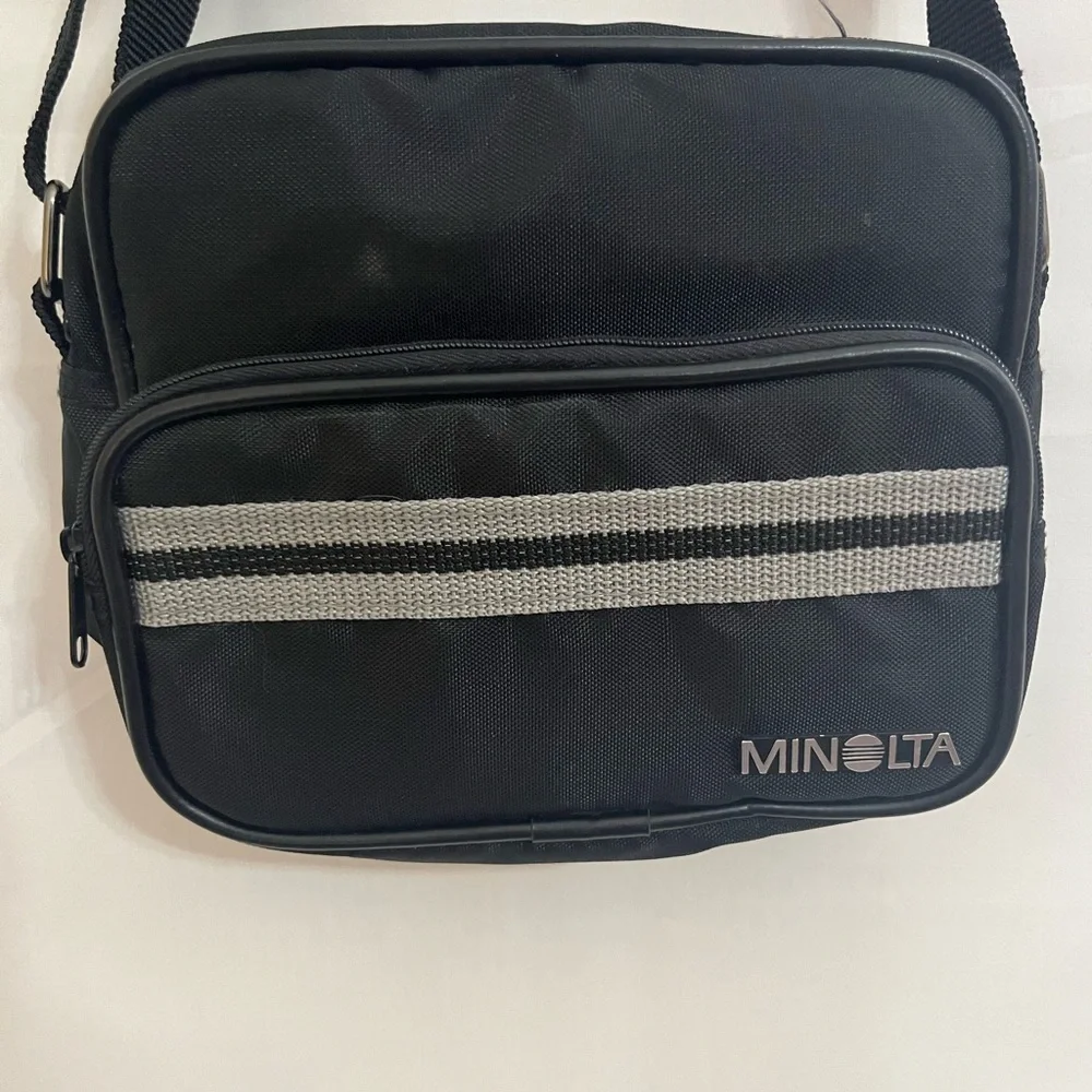 Vintage Retro Minolta Black and Gray Camera Case